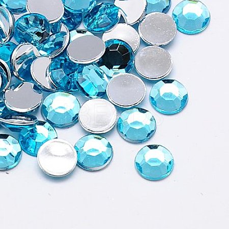 Imitation Taiwan Acrylic Rhinestone Cabochons GACR-A002-4mm-08-1