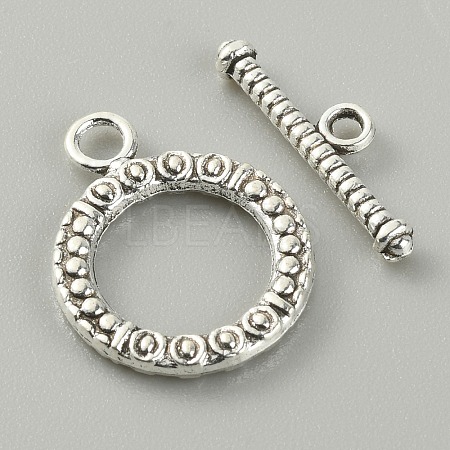 Tibetan Style Alloy Toggle Clasps LS-FIND-CJC0017-21C-AS-1