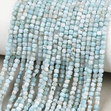 Natural Larimar Beads Strands G-F803-C01-03A-1