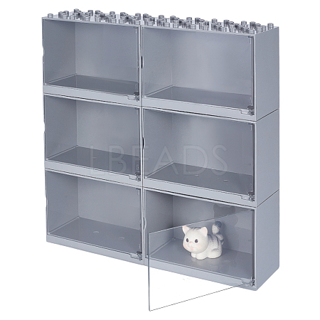 Rectangle Acrylic Minifigures Display Case ODIS-WH0025-223A-1