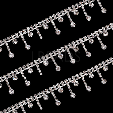 Iron Rhinestone Cup Chains CH-WH0011-03S-1