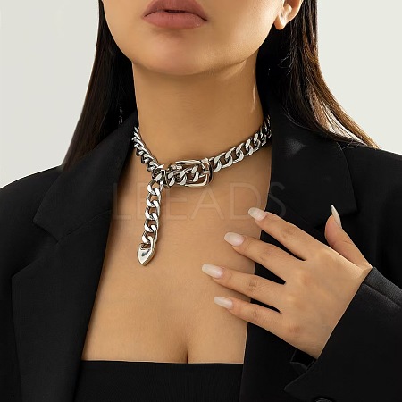 CCB Belt Buckle Choker Necklaces IA9570-2-1