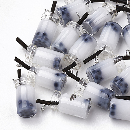 Glass Bottle Pendants LS-CRES-N017-03G-1