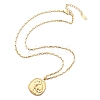 304 Stainless Steel Constellation Pendant Necklaces NJEW-K392-01G-01-4