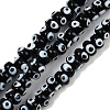 Handmade Evil Eye Lampwork Beads Strands LAMP-A007-02A-04-1
