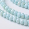 Dyed Natural Freshwater Shell Rondelle Bead Strands X-BSHE-O016-19A-1