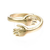 Brass Cuff Rings RJEW-Q161-019-NF-2