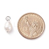 Grade B Natural Cultured Freshwater Pearl Charms PALLOY-JF01497-02-5