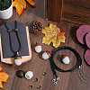 DIY Acorn Locket Necklace Making Kit WOOD-SC0001-60-4