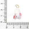 Animal Theme Brass Enamel Pendants KK-CBAE20A-02F-G-3