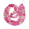 Baking Paint Electroplate Transparent Glass Beads Strands EGLA-N020-04B-2