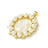 Eco-Friendly Brass Pendants KK-A204-02C-02G-2