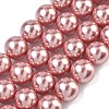 Electroplated Shell Pearl Beads Strands BSHE-G041-14mm-05-1