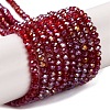 Baking Electroplate Glass Beads Strands DGLA-A039-J4mm-B19-1