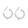 Brass Clip-on Earring Findings KK-F921-08A-P-1