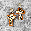 Easter Cross  Dangle Stud Earrings FS-WG862AE-01-1