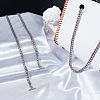 WADORN® 2Pcs 2 Style Iron Curb Chain Bag Straps DIY-WR0002-10P-4