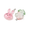 Transparent Resin Pendants RE-CBA6A90-01P-2