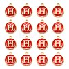 Golden Plated Alloy Enamel Charms ENAM-S118-03H-2