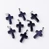 Synthetic Blue Goldstone Pendants G-J354-03-1
