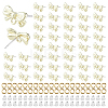 48Pcs Rack Plating Alloy Stud Earring Findings FIND-HS0002-65-1