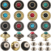24 Sets 12 Style Alloy Buttons FIND-CP0001-87-1