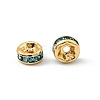 Brass Grade A Rhinestone Spacer Beads RSB034NF-13G-2