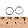 Tarnish Resistant 304 Stainless Steel Open Jump Rings A-STAS-Q186-02-10x1.2-3
