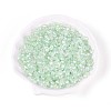 Transparent Spray Painted Glass Beads EGLA-N018-4mm-04-1