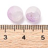 Frosted Baking Paint Crackle Glass Beads with Glitter Powder DGLA-T004-8mm-01E-3