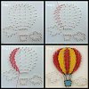 Hot Air Balloon Pattern DIY String Art Kit Sets DIY-F070-01-6