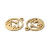 Ion Plating(IP) 304 Stainless Steel Charms STAS-Q303-08G-2