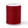 Round Waxed Polyester Cord X-YC-G006-01-1.0mm-32-1