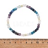 Natiral Mixed Gemstone & Electroplate Non-magnetic Synthetic Hematite Beads Stretch Bracelets for Women BJEW-JB14066-4