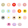 CHGCRAFT 18Pcs 18 Colors Food Grade Eco-Friendly Silicone Beads SIL-CA0002-18-1