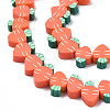 Handmade Polymer Clay Bead Strands CLAY-N011-47-3