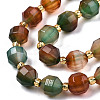 Natural Peacock Agate Beads Strands G-T131-82A-03-3
