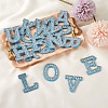 Alphabet Resin Rhinestone Patches DIY-TAC0005-45F-14