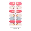 Full Cover Strawberry Flower Nail Stickers MRMJ-T100-018-2