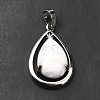 Natural Howlite Pendants G-B033-04P-15-3