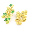 Saint Patrick's Day Theme Zinc Alloy Dangle Stud Earrings EJEW-Z030-02C-2
