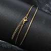 1.2MM 304 Stainless Steel Boston Link Chain Necklaces NJEW-D328-01G-01-1