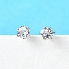 Cubic Zirconia Ear Studs STAS-E051-3A-4