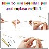 Plastic Beadable Pens AJEW-L082-A06-3