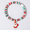 Christmas 304 Stainless Steel Enamel Charm Bracelets AH2991-31-1