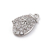 Christmas Series Brass Micro Pave Cubic Zirconia Pendants KK-Q010-01P-03A-2