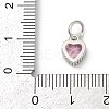 Brass Micro Pave Cubic Zirconia Pendants KK-H204-01P-02-3