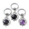 Natural Amethyst Keychain KEYC-H019-02P-04-1