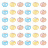 150Pcs Opaque Resin European Beads RESI-TA0004-61B-1