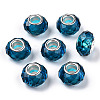 Handmade Glass European Beads GPDL25Y-77-1